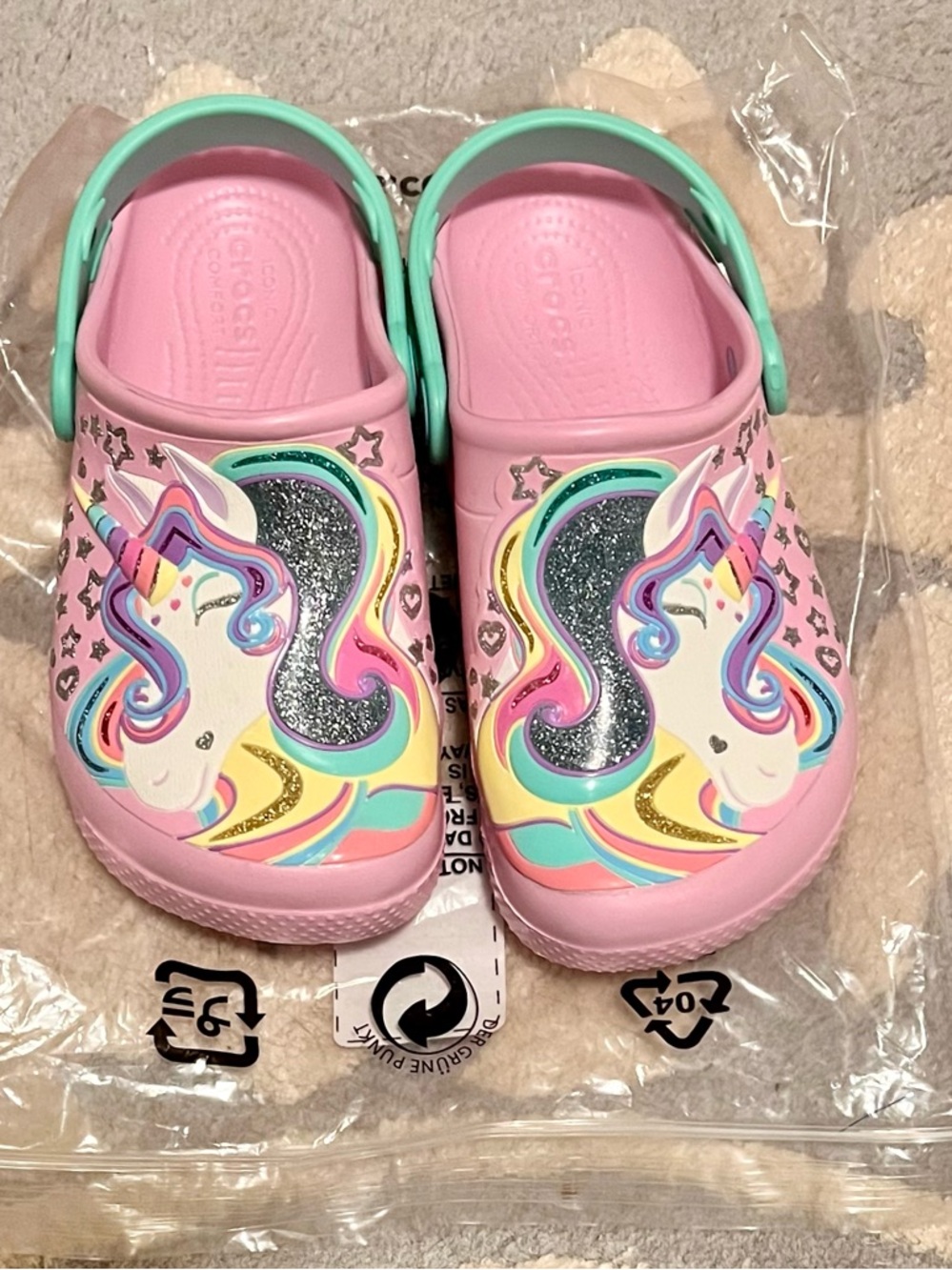 🦄Sz 13 Super cute brand new unicorn Crocs!! - Picture 7 of 10